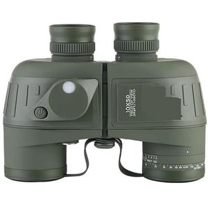 Nachtkijker, 10x50 LLL Nachtzicht Gestabiliseerde afstandsmeter Telescopen Kompas Militaire verrekijker HD-observatie buiten zoeken(Color:Verde)