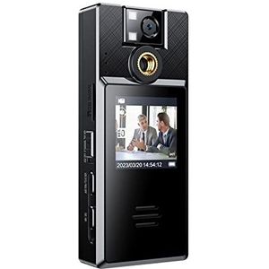 Actiecamera A52 Full HD 1080P High Definition Video-opnamecamera's Bewegingsdetectie Camcorder Sport DV met 360° draaibare achterclip (Color : A52, Size : With 8GB TF Card)