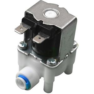 Magneetventiel waterklep snelle connector inlaatklep normaal gesloten plastic magneetventiel DN8 1/4 inch (kleur: AC100-110V)