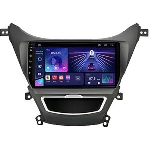 9'' Touchscreen Double Din Radio Navigatie voor Hyundai Elantra Avante I35 2011-2016 Plug En Play Auto Stereo Bluetooth FM Radio, Bluetooth 5.0 & WIFI/CarPlay Met Achteruitrijcamera