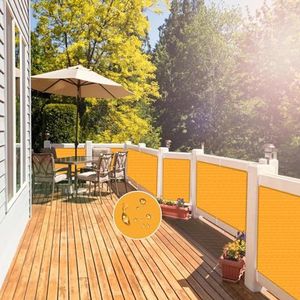 NAKAGSHI Zonnezeil, waterdicht, geel, 2,5 x 3,5 m, rechthoekig zeil voor buitenschaduwtent, geschikt voor tuin, outdoor, terras, balkon, camping, gepersonaliseerd