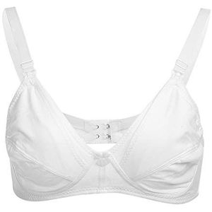 Cotton Maternity Bra Front Open Breastfeeding Bra Pregnant Women Nursing Bras for Breastfeeding[34/75-white]