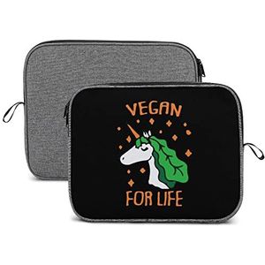 Vegan Eenhoorn Laptop Sleeve Case Beschermende Notebook Draagtas Reizen Aktetas 13 inch