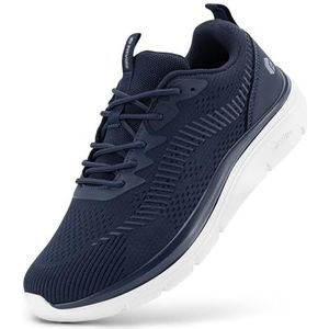 Fitville - Wandelschoenen - Middernachtblauw - Extra Brede Sneakers - Comfortabele Sportschoenen