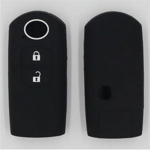 QWLEYCHN Siliconen Auto Afstandsbediening Fob Key Case Cover, voor Mazda 2 3 5 6 CX-3 CX-4 CX-5 CX-7 CX-9 Atenza Axela MX5