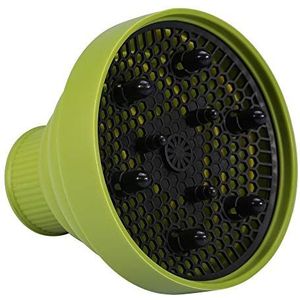 Haarblazer Diffuser Haardroger Cover Styling Opvouwbare Opvouwbare Siliconen Kappers Tool Bevestiging voor Natuurlijk Golvend Fijn Dik Haar voor Thuis Kapperszaak Kapsalon (Groen)