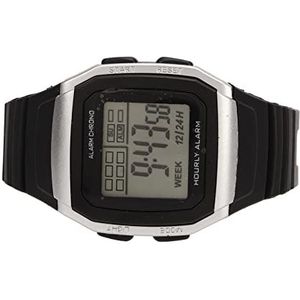Digitaal Horloge, Klassiek Multifunctioneel Waterdicht Digitaal Sporthorloge voor Heren (Zilver)