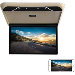Draagbare dvd-speler voor videospelers op hoofdsteunen in auto's 19 Inch Auto Monitor Hd Scherm Plafond Dak Mount Display 1080P MP5 Multimedia Tv Voertuig Video Speler Met link Fm Hdmi met HD-roterend