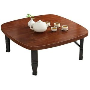 Koffietafels Vloertafels Opklapbare lage tafel Vierkante eettafel/Lage tafel in Japanse stijl/studeertafel/klein bureau om op de vloer te zitten Gemakkelijk te verplaatsen