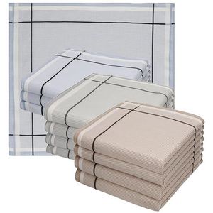 Betz Zakdoeken heren zakdoeken stoffen zakdoeken dames heren zakdoeken 100% katoen maat 40x40 cm Leo 5, 12 stuks, 40 x 40 cm