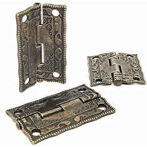 Scharnier, antiek bronzen kast deur lade decoratie doe-het-zelf meubels voor sieraden houten kist meubels hardware (kleur: H2336)