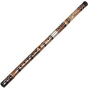 Handgemaakte Bamboe Fluit Paarse Bamboefluit Speeltype Bamboefluit Beginner Dubbele Plug Horizontale Dwarsfluit Met Toebehoren Beginner Bamboe Fluit (Color : G)
