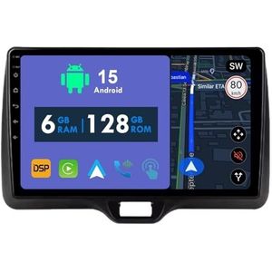 RoverOne Autoradio GPS voor Toyota Yaris Vios 2020 2021 2022 2023 Carplay Android Auto Stereo Hoofdeenheid Bluetooth WiFi Radio Speler Sat Navigatie
