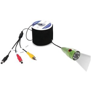 1000TVL onderwaterviscamera met kabel, 6 stuks 1W LED-witte lampen, fishfindercameralens voor zee-, meer-, boot- en kajakvissen(50M)