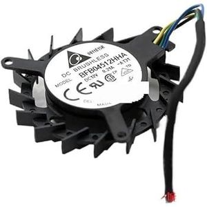 Voor delta BFB04512HHA 0.21A 4-draads PWM 4,5 pitch diameter 3,9 cm grafische kaartventilator