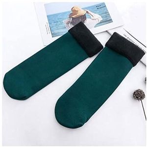 Sokken Winter Warm Thicken Socks Wol Naadloze Sok Fluwelen Zachte Laarzen Vloer Slaapsokken for Vrouw (Color : BE6683, Size : One size)