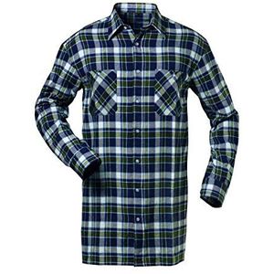 Feldtmann Jackson Flanellen hemd, houthakkershemd marine/wit/groen, marine/wit/groen geruit, XL