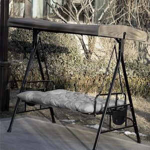 Schommel stoel kussens voor tuin patio, 10cm dik buiten/binnen kussens, met rugleuning waterdicht bankkussen voor buitenmeubilair, 2-3 zits wasbare schommel kussens(Color:C,Size:120x100x10cm)