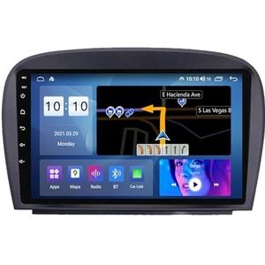 Android 13.0 Radio 2 Din Auto Stereo 9"" Touchscreen Autoradio Voor Benz SL R230 met Bluetooth/wifi/GPS Navigatie/FM Radio/Stuurwielbediening/AHD Omgekeerd Beeld (Size : M500S(4G+64G))