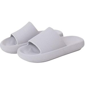 Non-slip Bathroom Slippers,Soft Slippers,Indoor And Outdoor Platform Pool Slippers Shower Slippers (Color : Gray, Size : 40 41)