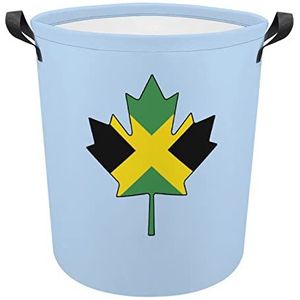 Jamaicaanse esdoorn vlag wasmand opvouwbare waszak grote opbergmanden met duurzaam handvat