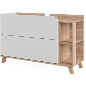 Vicco - Karen - Onderkast - Sonoma/Wit - 100 x 65 cm - 2 Laden