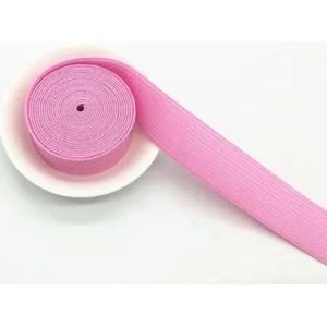 Elastiekjes 20 mm 1 meter platte nylon rubberen band singels naaien broek ondergoed beha kleding rubberen elastische tailleband-roze-2cm elastische banden-1 meter