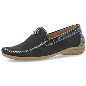 Slipper - Nachtblauw - Leer - Instapschoen met Elastiek