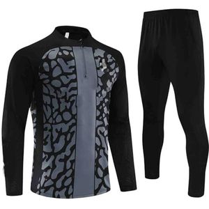 2324-2526 Voetbal trainingspak voor heren en volwassenen, Home Voetbal trainingspak Sportkleding Ademend Herenpak, Lopende Kostuums voor Voetbaluniformen,K,L