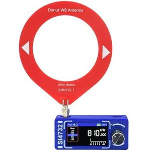 AZURAOKEY Pocket Radio Ontvanger, SI4732 DSP Draagbare Radio LSB USB AM FM Pocket Mini Radio's 1.9 ""IPS Scherm Full Band Mini Ontvanger met Antenne