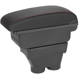 Opbergvak middenconsole Voor Peugeot 208 2012 2013 2014 2016 2017 2018 Armsteun Box Opbergvak Auto Accessoires Retrofit Onderdelen Interieur Details Auto Houder Asbak Opbergvak armsteun(B3 Black white