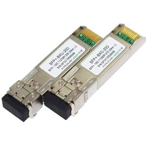 Sterke compatibiliteit 80/60/40/20 km enkele vezel 10G Mini GBIC WDM SFP 1270 nm/1330 nm LC Simplex (1 paar 80 km)