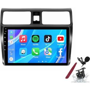 Android 14 Autoradio Sat Navi voor S-uzuki Swift (2004-2010) 9 Inch Touchscreen Multimedia Speler met Draadloze Carplay GPS Navigatie FM RDS Bluetooth 5G-WiFi SWC DSP,M120s