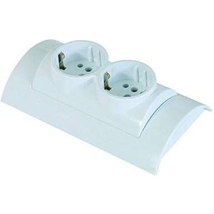Latrand - Schuko-stopcontact - Wit - 2-voudig - CE - 16A-250V - IP 20