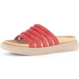Gabor - Slippers - Rood - Plateauhak - Best Fitting Uitrusting