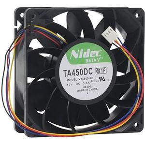 VA450DC V34809-90 DC12V 3.3A 12cm 4line 4pin PWM High Air Volume Chassis Fan
