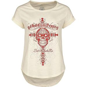 Red Hot Chili Peppers LA Skull T-shirt beige XL 100% katoen Band merch, Bands