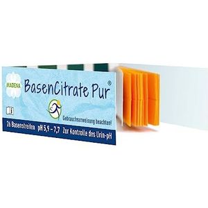 MADENA - BasenCitraat Pur - Urine Teststrips - 26 Stuks - pH-waarde Controle