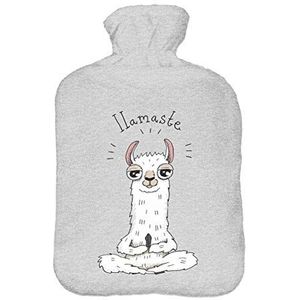 Warmwaterkruik met pullover overtrek 2 liter bedfles met mooie fleece print overtrek rubber warmwaterkruik met deksel lakaste [092]