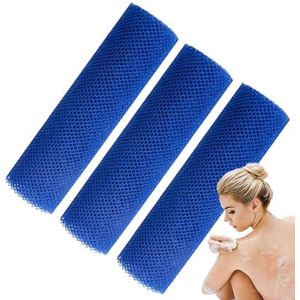 Gmokluytw Net Back Scrubber voor | Afrikaanse mesh doek net scrubber badhanddoek - elastische badsponzen, dode huidverwijdering voor vrouwen en mannen dagelijks gebruik