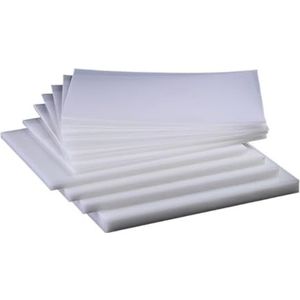 1 Stuks Witte Odorle Polypropyleen Vellen Pp Platen Waterdichte Board Plastic Plaat for Diy Dikke 1/2/3/4/5/6/8/10-15 Mm (Grootte : 500x500x1mm)