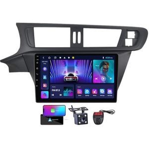 Voor Citroen C3-XR 2010-2018 Android 13 Carplay Autoradio 9 inch Scherm Radio Wireless Android Auto Bluetooth 5.0 Handsfree 4G WiFi FM/RDS/DAB+ Radio HiFi Achteruitkijkcamera(NF-2)