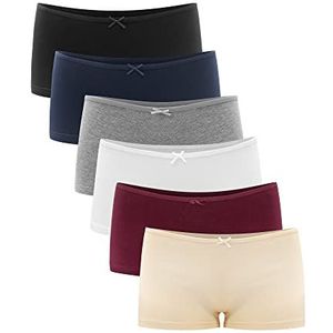 Libella® Slipje Dames (6-Pack) Boxershort Onderbroek Ondergoed Set Katoen 3901 Veelkleurig S