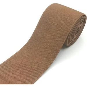 1 meter 40 mm elastische banden voor broeken taille rubberen band stretch singels tapes riem DIY ondergoed kleding naaien accessoires-bruin-40mm