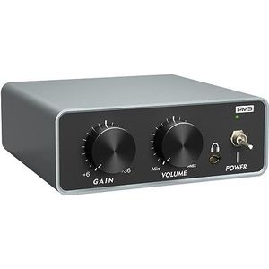 Phono Voorversterker, Professionele Voorversterker voor Platenspeler/Vinyl Platenspeler, Stereo Fonograaf Voorversterker met RCA Ingang/Uitgang, Hoofdtelefoonuitgang, Instelbaar Volume en Versterking