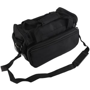 Kappertas, kapperstas handtas draagbare schaar kamhouder tas haarstyling case kapper tools tas reisbagagetas (zwart)