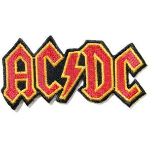 4"" X 2""AC/DC ACDC Heavy Metal Rock Punk Music Band Logo Polo T-shirt Patch genaaid ijzer op geborduurd kostuum