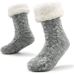 CityComfort sokken voor dames en heren, van warme wol, met antislip ABS-zool en wintermotief, verkrijgbaar in de maten 38,5 tot 44