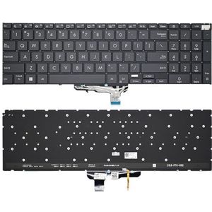 Russisch toetsenbord voor Zenbook voor UM6702RC Pro 17 UM6702 UM6702R UM6702RA(US Grey Org Backlit)