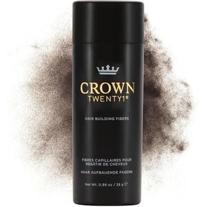 Crown Haarvezels, beste keratine-haarvezels, direct dikker haar voor mannen en vrouwen, natuurlijk haarverlies concealer, 100 g, donkerbruin